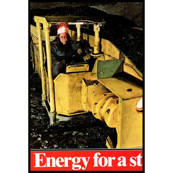 1978 Exxon Energy For A Strong America Vintage Print Ad Underground Coal - Picture 3 of 3